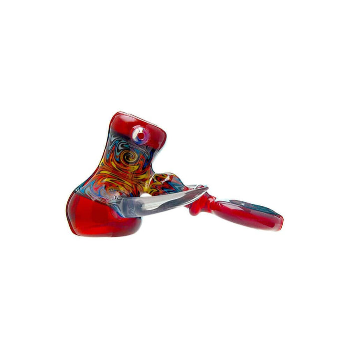 Heady Wigwag Hammer Pipe | Handcrafted Calibear Glass Artwork