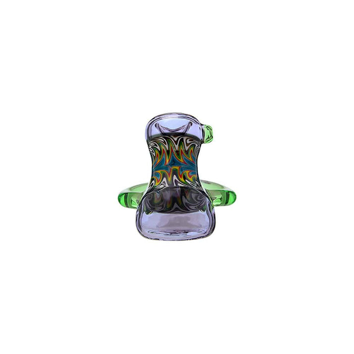 Heady Wigwag Hammer Pipe | Handcrafted Calibear Glass Artwork