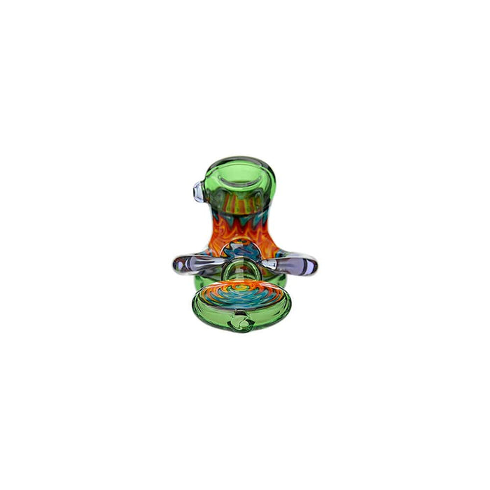 Heady Wigwag Hammer Pipe | Handcrafted Calibear Glass Artwork