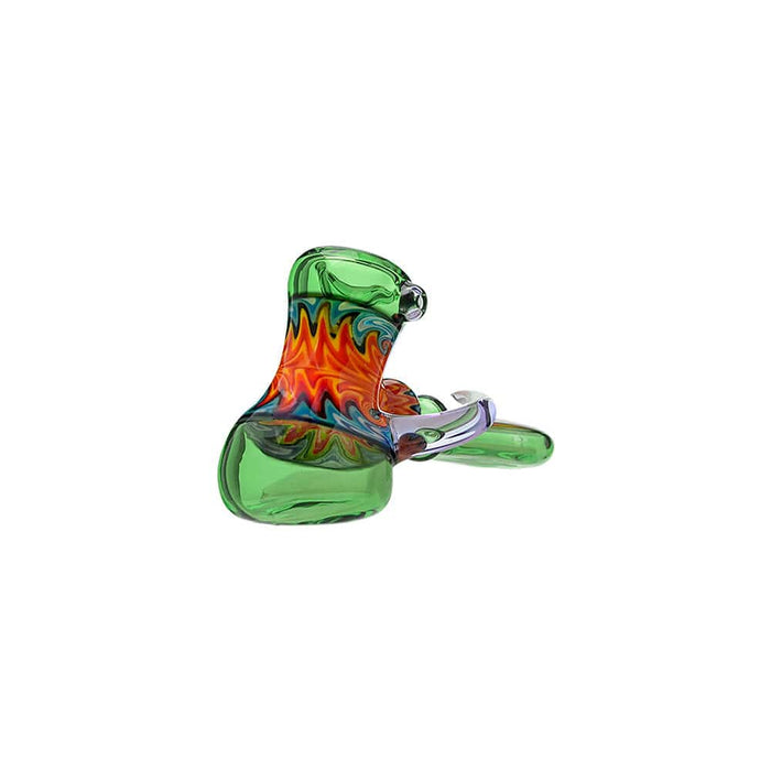 Heady Wigwag Hammer Pipe | Handcrafted Calibear Glass Artwork