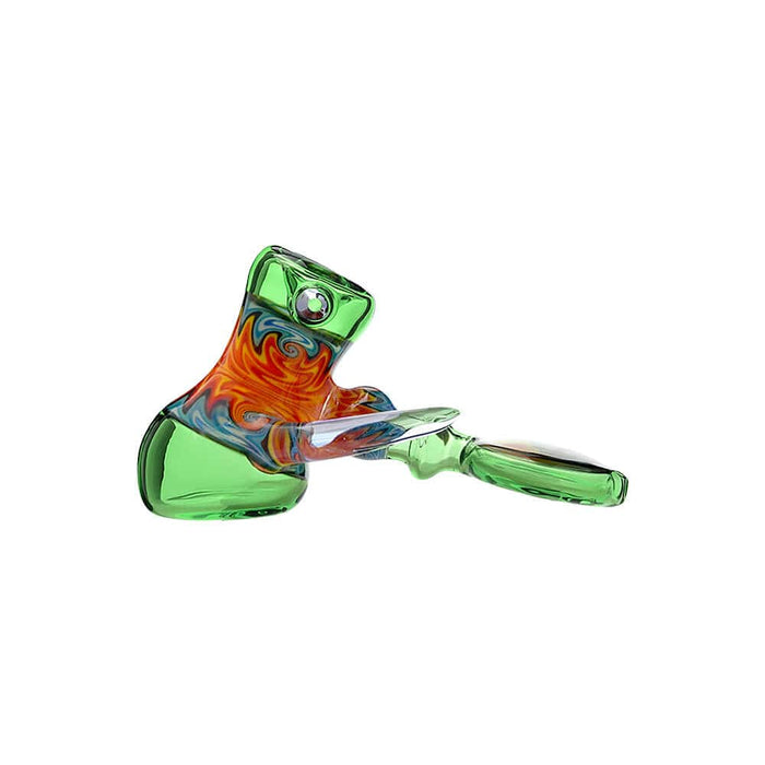 Heady Wigwag Hammer Pipe | Handcrafted Calibear Glass Artwork