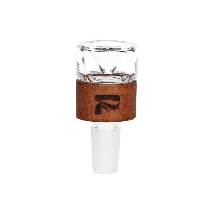 Pulsar Wood on Glass Straight Tube Water Pipe - 14.25" / 14mm F