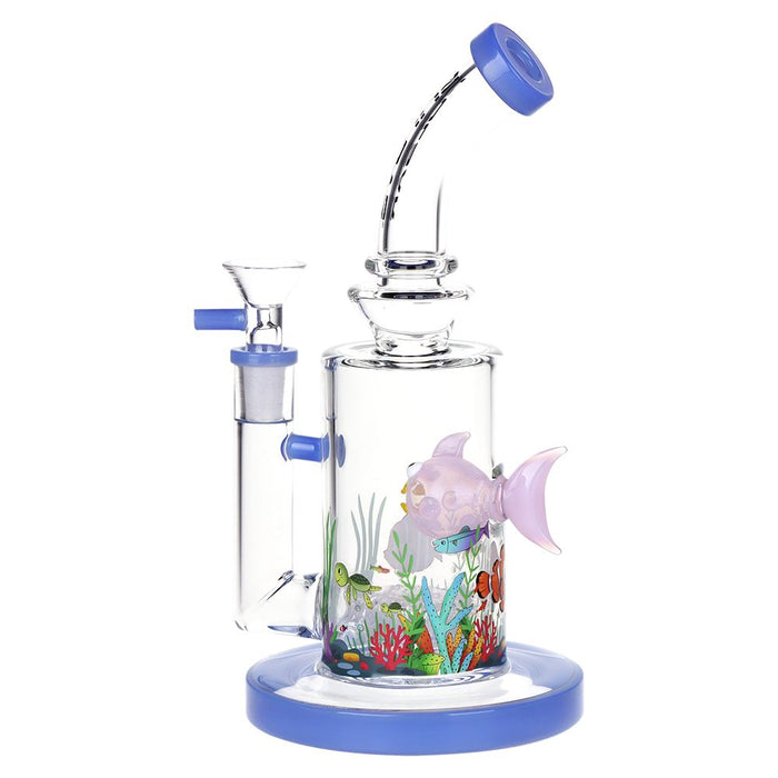 Pulsar Fish Out of Water Glass Water Pipe - 9" / 14mm F