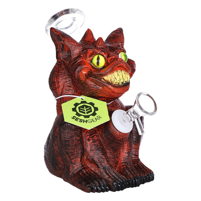 Seshgear Crazy Monster Vinyl on Glass Water Pipe - 6.5" / 14mm F