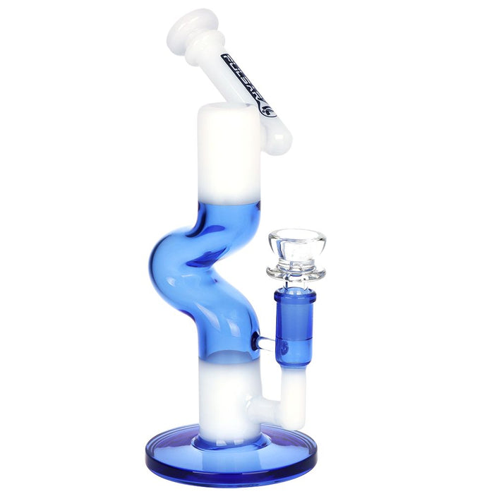 Pulsar Two-Tone U-Bend Tube Glass Water Pipe - 9.5" / 14mm F