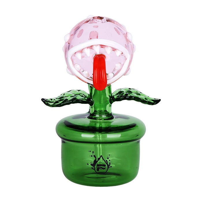 Pulsar Angry Flower Pot Glass Water Pipe - 5.5" / 14mm F