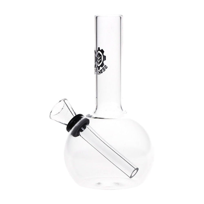 6CT BUNDLE - SeshGear Round Glass Water Pipe - 5" / Clear