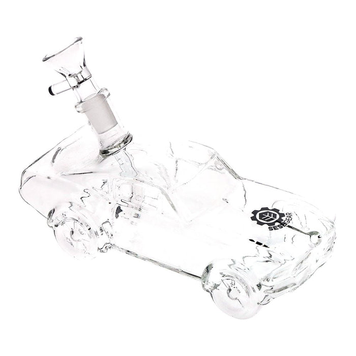 2CT BUNDLE - SeshGear Clear Car Glass Water Pipe - 6.75" / 14mm F