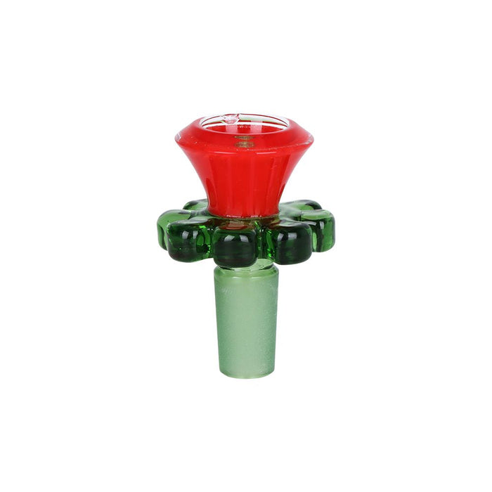 Pulsar Christmas Tree Perc Glass Straight Tube Water Pipe - 13" / 14mm F