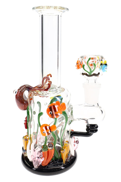 Empire Glassworks “Under the Sea” Glass Mini Rig – 7″ – US-Made