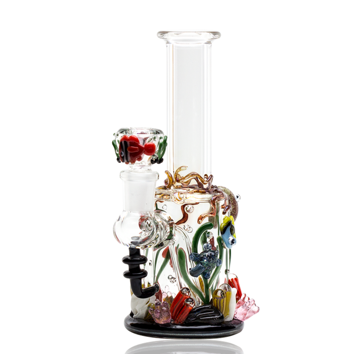 Empire Glassworks “Under the Sea” Glass Mini Rig – 7″ – US-Made