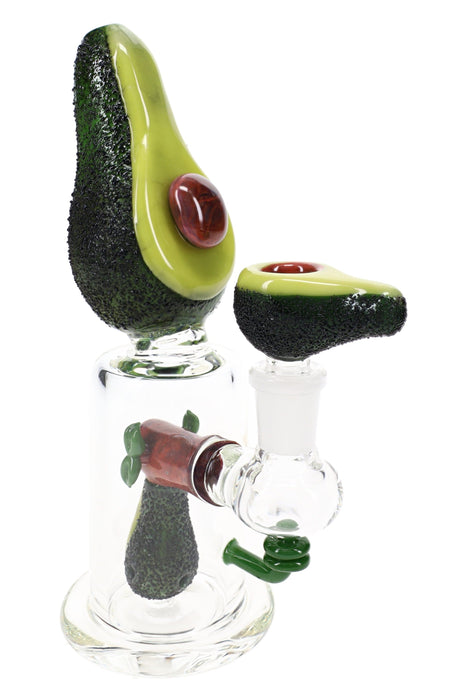 Empire Glassworks “Avocadope” Glass Mini Rig – 7″ – US-Made