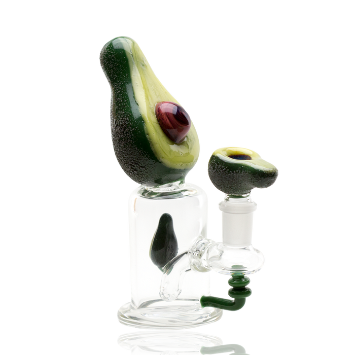 Empire Glassworks “Avocadope” Glass Mini Rig – 7″ – US-Made