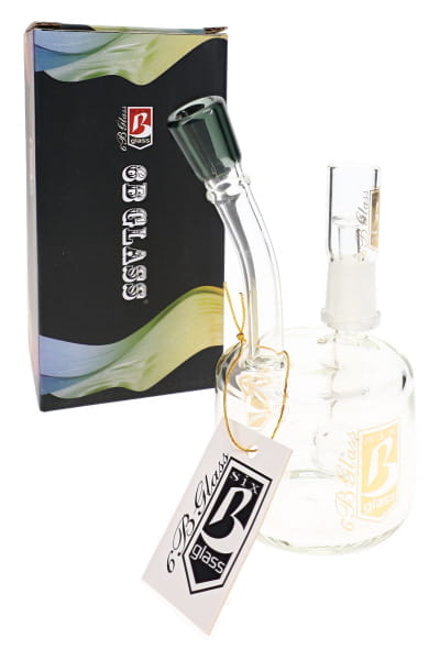6B Glass Mini Stemless Puck Dab Rig – 5½″ – Assorted Colors