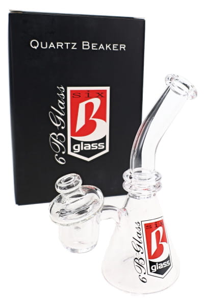 6B Glass Mini Quartz Dab Rig – Quartz Banger & Carb Cap – 5″