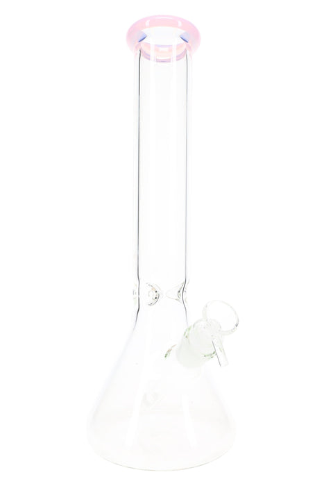 Clear Glass Beaker Bong “Ice Harbor” – 14″ – 5 mm Thick