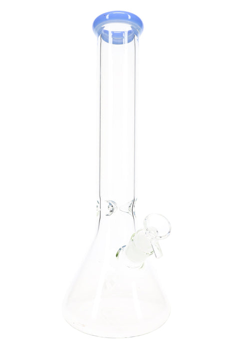 Clear Glass Beaker Bong “Ice Harbor” – 14″ – 5 mm Thick