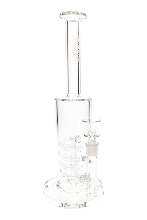 GRAV Clear Coil Showerhead Glass Bong – 12.5″ – 14 mm Bowl