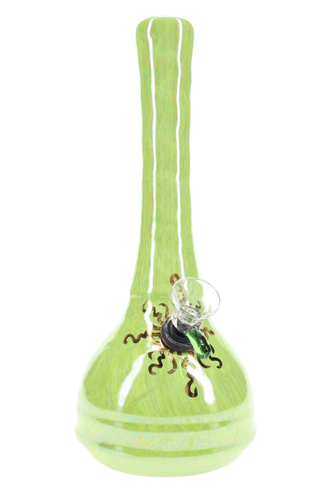 Ancient Creations 9″ Gold Sunburst Ceramic Beaker Bong
