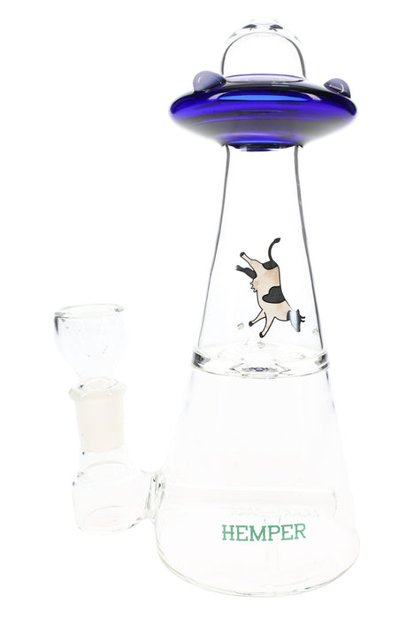 Hemper UFO Vortex Glass Bong – 6″ – 14.5 mm – Multiple Colors