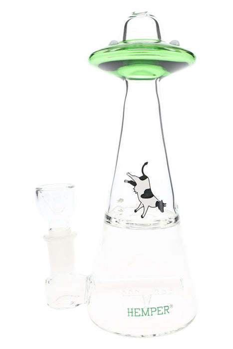 Hemper UFO Vortex Glass Bong – 6″ – 14.5 mm – Multiple Colors