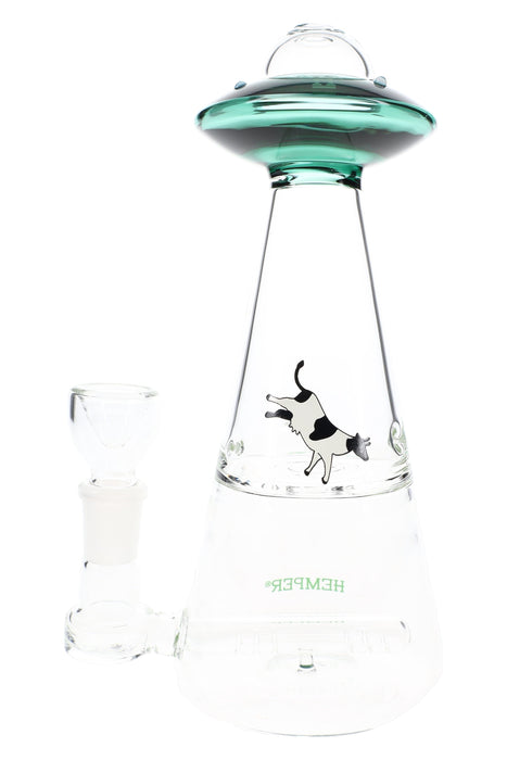 Hemper UFO Vortex Glass Bong – 6″ – 14.5 mm – Multiple Colors