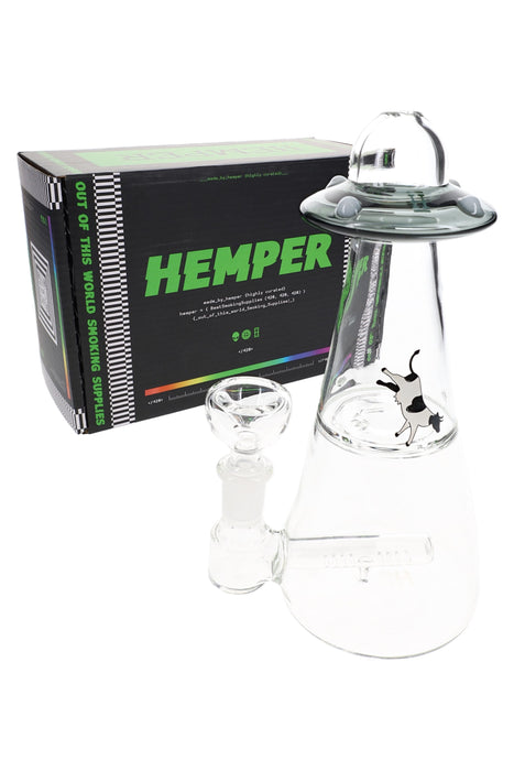 Hemper UFO Vortex Glass Bong – 6″ – 14.5 mm – Multiple Colors