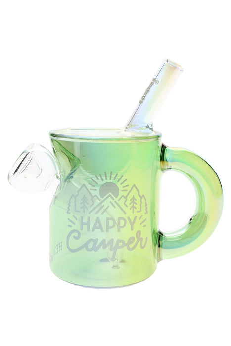 Hemper Happy Camper Campfire Mug Glass Bong – 5.5″