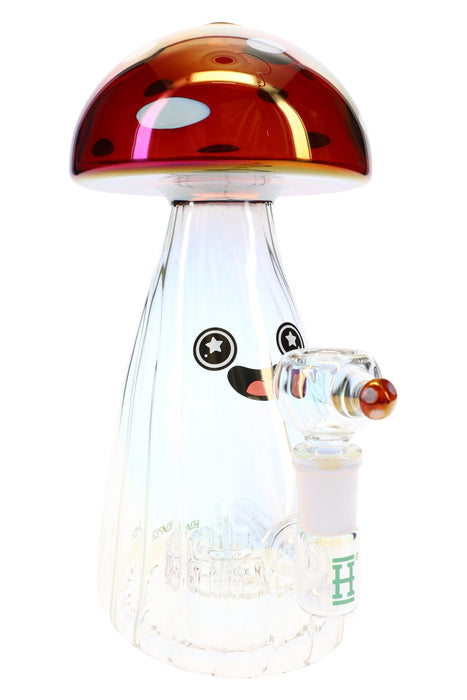 Hemper Trippy Shroom XL Glass Bong – 9.5″ – Showerhead Perc