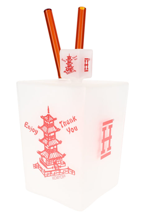 Hemper Chinese Takeout Box XL Bong – 9″ – Showerhead Perc