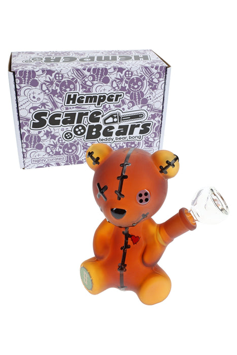 Hemper Scare Bears Teddy Bear Bong – 5.5″ – Amber