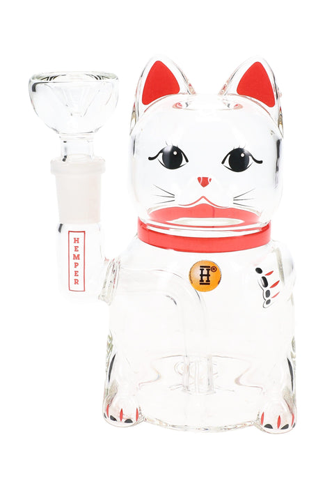 Hemper Lucky Money Cat Glass Bong – 5″
