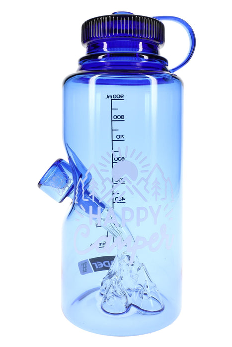Hemper Happy Camper Water Bottle XL Glass Bong – 8½″