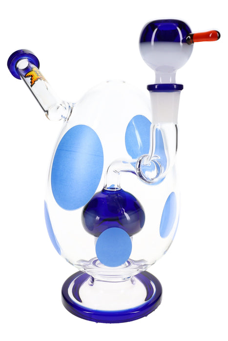 Hemper Spotted Egg XL Bong with Mushroom Perc – 9″