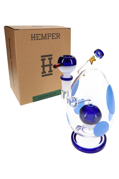 Hemper Spotted Egg XL Bong with Mushroom Perc – 9″