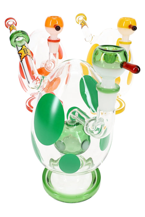 Hemper Spotted Egg XL Bong with Mushroom Perc – 9″