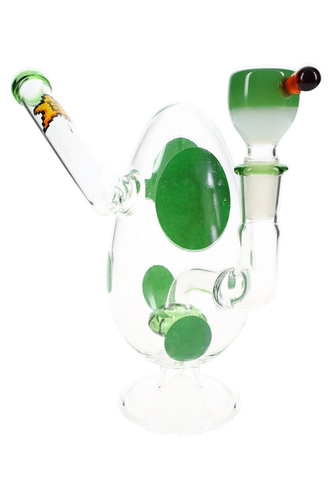 Hemper 6″ Spotted Egg Bong with Showerhead Perc – Assorted Colors