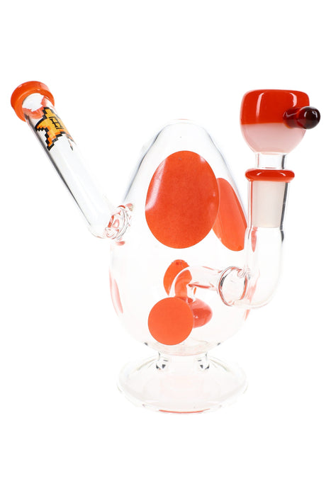 Hemper 6″ Spotted Egg Bong with Showerhead Perc – Assorted Colors