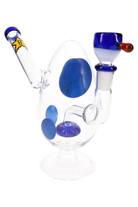 Hemper 6″ Spotted Egg Bong with Showerhead Perc – Assorted Colors