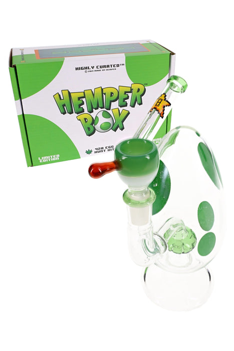 Hemper 6″ Spotted Egg Bong with Showerhead Perc – Assorted Colors