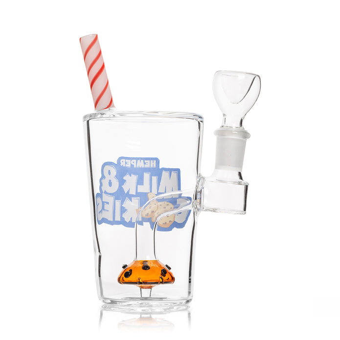 Hemper Milk & Cookies Glass Bong – 6″ – 5 mm Thick