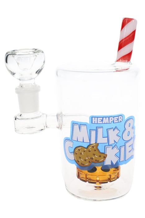 Hemper Milk & Cookies Glass Bong – 6″ – 5 mm Thick
