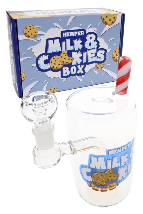 Hemper Milk & Cookies Glass Bong – 6″ – 5 mm Thick