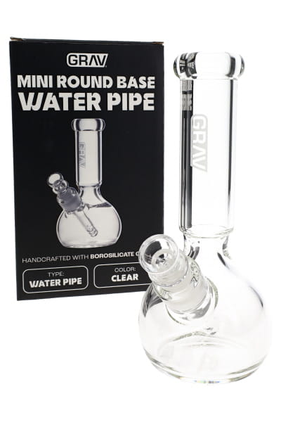 GRAV Clear Round Base Bong – 7″