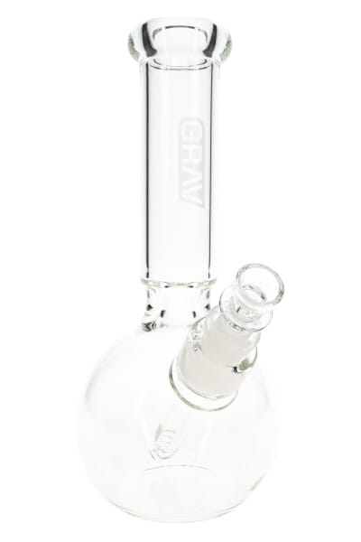 GRAV Clear Round Base Bong – 9.5″