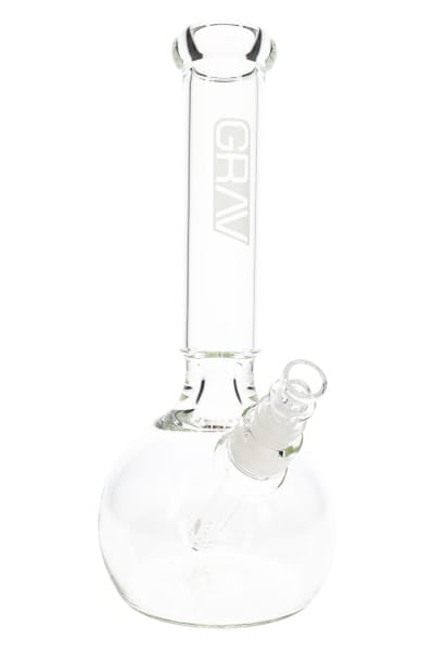 GRAV Clear Round Base Bong – 12″
