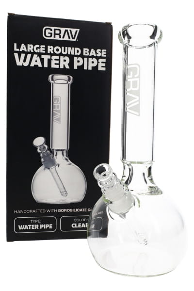 GRAV Clear Round Base Bong – 12″