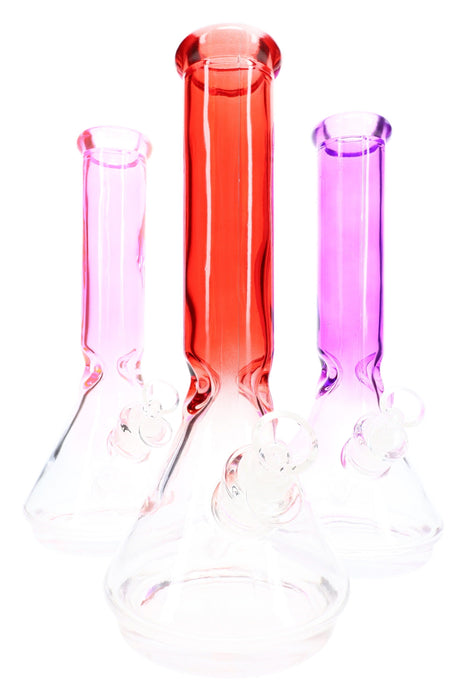 Glass Beaker Bong Gift Set “Boxed Lift” – Ice Pinch – 12½″
