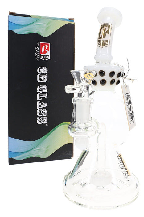6B Glass Stemless Water Pipe – 9″ – Assorted Colors