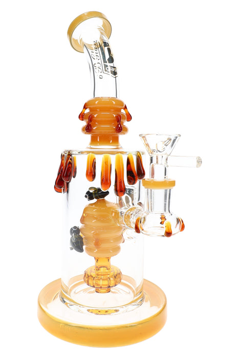 6B Glass Bee Water Pipe – 9½″ – Assorted Colors
